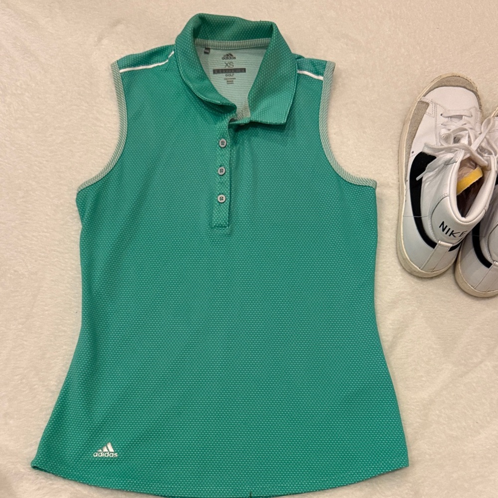 Adidas Women's Teal Sleeveless Tank Top